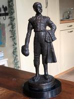 Bronzen toreador op metalen voet, Antiek en Kunst, Antiek | Koper en Brons, Ophalen of Verzenden, Brons