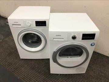 SET wasmachine en warmtepomp droger Siemens 8kg MET GARANTIE beschikbaar voor biedingen