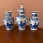 Delfts Blauw kaststel vazen Molen, Antiek en Kunst, Antiek | Vazen, Ophalen