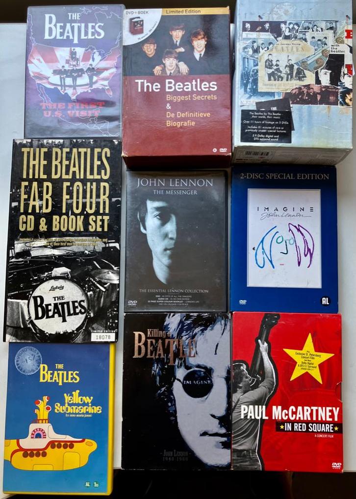 MP920 Beatles DVD collectie vraagprijs €50 ook los te koop, Cd's en Dvd's, Dvd's | Muziek en Concerten, Zo goed als nieuw, Muziek en Concerten