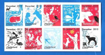 NVPH 3363 - 3372 serie van 10 DECEMBERZEGELS - 2015  beschikbaar voor biedingen