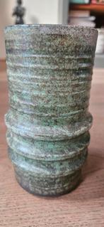 Van Eck Vaas - Groen Geglazuurd vintage, Ophalen of Verzenden