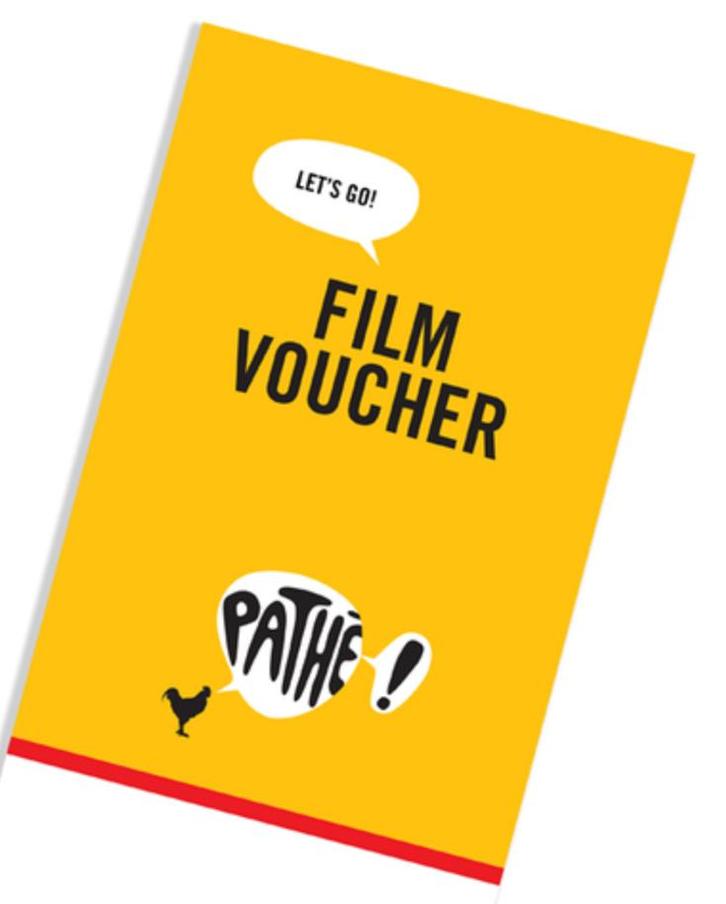 Film Voucher Pathe, Tickets en Kaartjes, Filmkaartjes, Twee personen, Vrijkaartje alle films, Niet van toepassing
