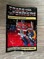 transformers G1: Optimus Prime US instruction booklet 1984, Verzamelen, Transformers, G1, Ophalen of Verzenden, Gebruikt, Autobots