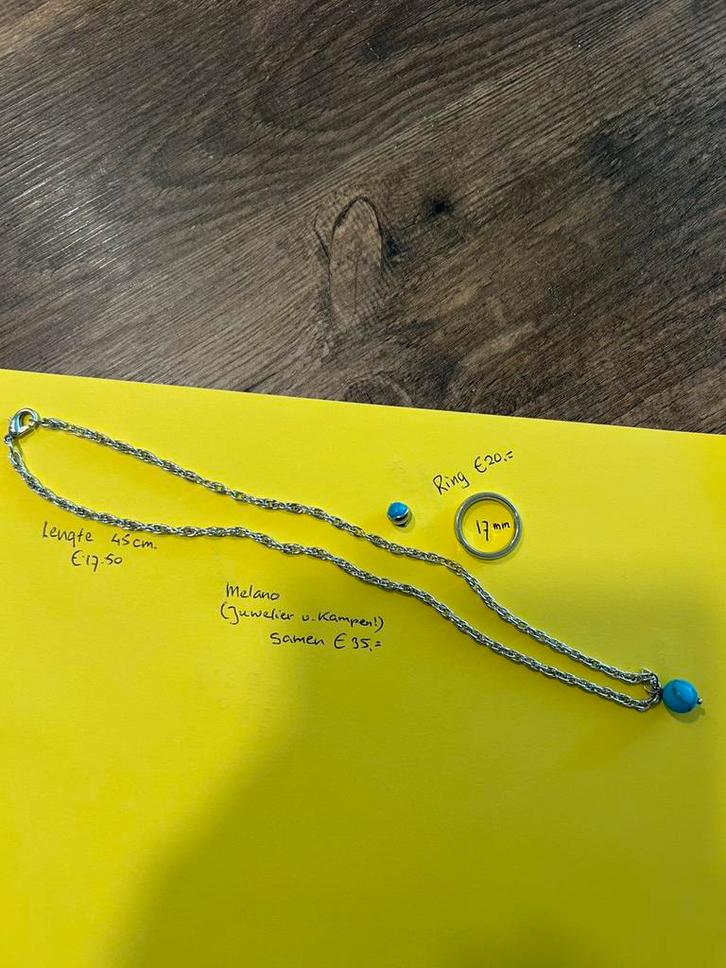 Ring en hanger MELANO, Sieraden, Tassen en Uiterlijk, Ringen, Zo goed als nieuw, Ophalen of Verzenden