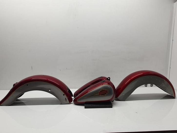 Spuitset Heritage Softail EVO P. Silver/Red, Motoren, Onderdelen | Harley-Davidson, Gebruikt, Ophalen of Verzenden