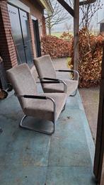 Retro stoel, Huis en Inrichting, Fauteuils, Ophalen, Gebruikt, Leer, 75 tot 100 cm