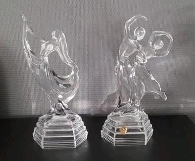 2 RCR Royal Crystal Rock kristallen beelden, Verzamelen, Beelden en Beeldjes, Zo goed als nieuw, Dier, Ophalen of Verzenden