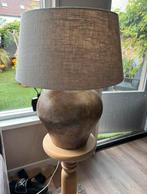 Kruiklamp met linnen kap, Huis en Inrichting, Ophalen, Gebruikt, Stof, Minder dan 100 cm