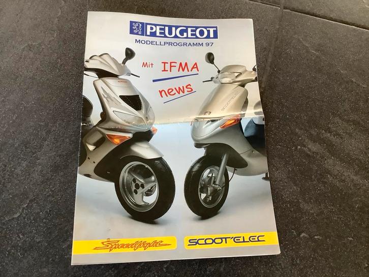 Peugeot Modellprogramm 97 Brochure. 42 x 30 cm.   (1), Fietsen en Brommers, Handleidingen en Instructieboekjes, Verzenden