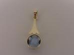 Gouden hanger met blauwe steen                           G20, Gebruikt, Overige voorstellingen, Blauw, .