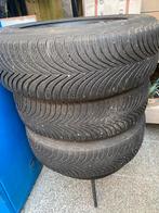 4 stuks Michelin 215 65 17 winterbanden op stalen velgen, Ophalen, Gebruikt