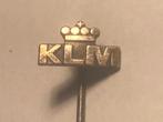 Metalen KLM KON. NED. LUCHTVAART MIJ Speld (Zwart/Metaalkl)., Verzenden, Zo goed als nieuw, Transport, Speldje of Pin