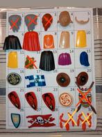 Playmobil onderdelen ridders schilden cape 0,25-0,40, Ophalen of Verzenden, Zo goed als nieuw