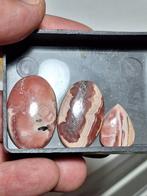 3x GEPOLIJSTE RHODOCHROSIET, Ophalen of Verzenden, Mineraal