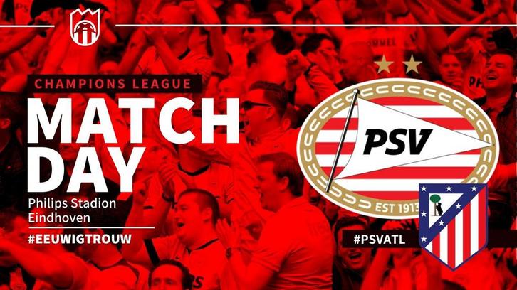 1 Ticket vak XX PSV-Atletico, Tickets en Kaartjes, Sport | Voetbal, Eén persoon, December, Losse kaart, Europa of Champions League