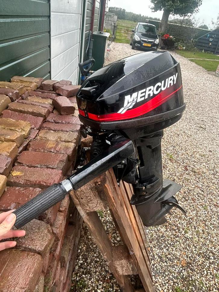 Mercury buitenboordmotor  6pk met knuppel, Watersport en Boten, Bootonderdelen, Zo goed als nieuw, Motor en Techniek, Motorboot