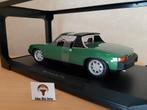 VW-PORSCHE 914 2.0 groen-metallic van Norev 1:18, Auto, Norev, Ophalen of Verzenden, Norev