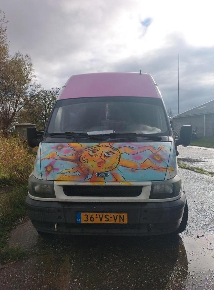 Ford Transit Custom 2.4 TDDI 2000, Caravans en Kamperen, Campers, Particulier, Buscamper of Camperbus, Ford, Ophalen