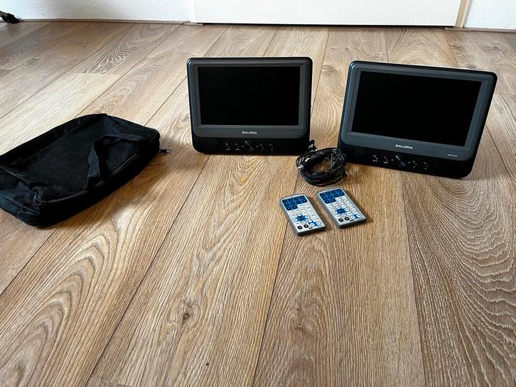Salora DVP9948 Duo DVD Speler scherm voor in de Auto, Audio, Tv en Foto, Dvd-spelers, Gebruikt, Dvd-speler, Overige merken, Draagbaar