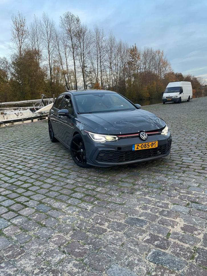 Volkswagen golf 8 gti full option met schade, Auto diversen, Schadeauto's, Volkswagen, Automaat, Benzine, Hatchback, Zilver of Grijs