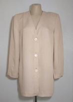 Beige blouse/jasje van 100% zijde van Luisa Spagnoli, Verzenden, Zo goed als nieuw, Maat 46/48 (XL) of groter, Beige