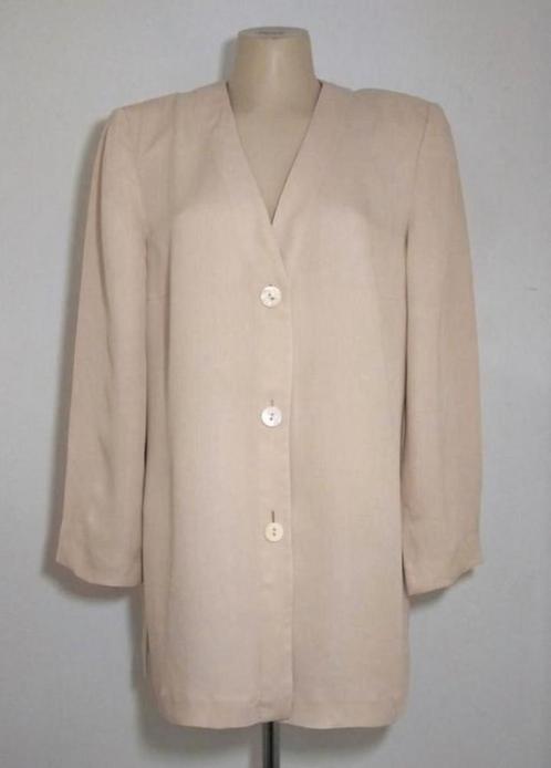 Beige blouse/jasje van 100% zijde van Luisa Spagnoli, Kleding | Dames, Blouses en Tunieken, Zo goed als nieuw, Maat 46/48 (XL) of groter
