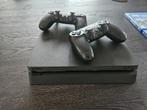 Playstation 4 slim, 1TB, 2 draadloze controllers, 5 games, Spelcomputers en Games, Met 2 controllers, Zo goed als nieuw, 1 TB