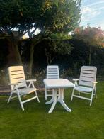 Tuinstoelen en tuintafel gratis ophalen!, Tuin en Terras, Ophalen, Gebruikt, Kunststof, Inklapbaar