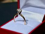 Gouden ring met natuurlijke diamant 1.42ct! met certificaat!, Sieraden, Tassen en Uiterlijk, Ringen, Nieuw, Ophalen of Verzenden