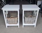 2 nachtkastjes of Bijzettafeltjes, Ophalen, Minder dan 45 cm, Minder dan 55 cm