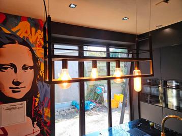 toffe hanglamp industriel zwart. beschikbaar voor biedingen