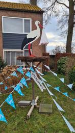 Geboorte ooievaar Te Huur, Kinderen en Baby's, Kraamcadeaus en Geboorteborden, Ophalen