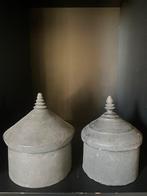 2 houten potten met deksel, Ophalen of Verzenden, Zo goed als nieuw