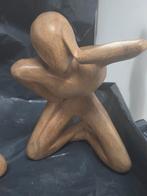 Houten Abstracte Beelden Set, Antiek en Kunst, Kunst | Beelden en Houtsnijwerken, Ophalen of Verzenden