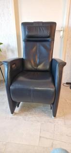 Prominent Sta op stoel blauw leer, Ophalen, Minder dan 75 cm, Leer, Zo goed als nieuw