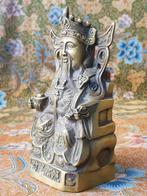 Mooi oud antiek Chinees brons beeld van Cai Chen 16,5 cm., Ophalen of Verzenden