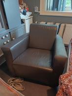 Bruine Lederen stoel, Ophalen, Gebruikt, Bruin, Leer