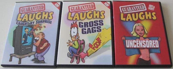 Dvd *** GUARANTEED LAUGHS *** 3-DVD Set, Cd's en Dvd's, Dvd's | Komedie, Zo goed als nieuw, Overige genres, Vanaf 16 jaar, Ophalen of Verzenden