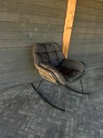 Als nieuw! Schommel fauteuil, rotan/staal, antraciet, Ophalen, Zo goed als nieuw, Metaal