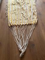 Grote hangmat geel wit gestreept katoen, Ophalen of Verzenden, Gebruikt, Meerpersoons