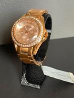 Fossil Riley Dames horloge Roségoud, Ophalen of Verzenden, Zo goed als nieuw, Staal, Fossil