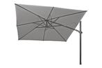Zweefparasol, 4 Seasons Siesta Premium 3x3m charcoal + voet, Tuin en Terras, Ophalen, Gebruikt, 2 tot 3 meter, Zweefparasol