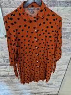 Bruine lange blouse Met zwarte stippen Maat 40 h, Kleding | Dames, Blouses en Tunieken, Maat 38/40 (M), Bruin, Primark, Onbekend