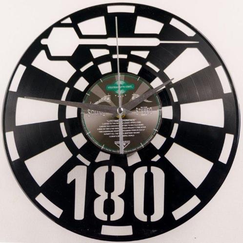 Darts 180 dartpijl klok van vinyl wand decoratie klok deco, Huis en Inrichting, Woonaccessoires | Klokken, Nieuw, Ophalen of Verzenden