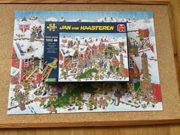 Jan van Haasteren Puzzel - Kerstdorp 1000 stukjes.Als nieuw. beschikbaar voor biedingen