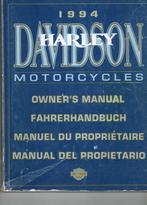 owners manual Harley Davidson 1994 ., Motoren, Ophalen of Verzenden, Harley-Davidson of Buell