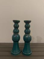 Turquoise Riverdale Kandelaars - Set van 2, Huis en Inrichting, Woonaccessoires | Kandelaars en Kaarsen, Ophalen, Overige materialen