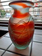 mdina vaas malta jaren 60 granaatvorm gesigneerd, Antiek en Kunst, Antiek | Glas en Kristal, Ophalen of Verzenden