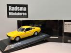 Toyota celica TA28 1975 - Geel - 1:43 Minichamps, Auto, Ophalen of Verzenden, Zo goed als nieuw, MiniChamps